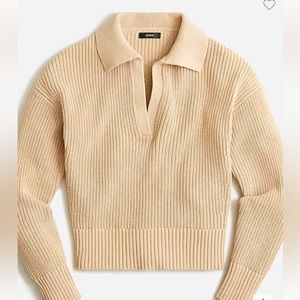 J. CREW Collared cotton sweater
